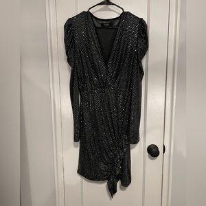 Puff Sleeve Sequin Dress